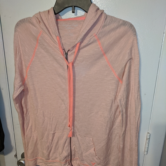 American Eagle Outfitters Tops - American Eagle Light-Weight Zip-Up Hoodie Sz Large